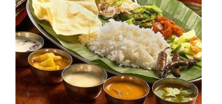 A traditional Indian Thali (meal)