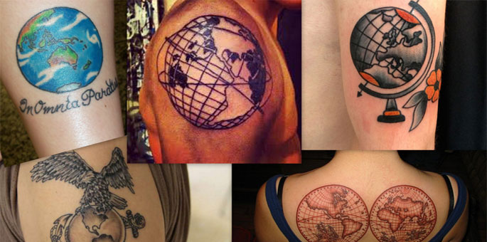Globe Tattoo