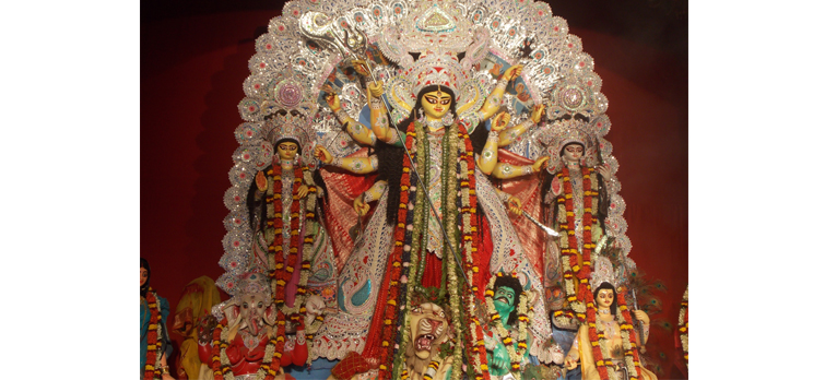 Citranjan Park Durga Puja Pandal Kalibari Delhi