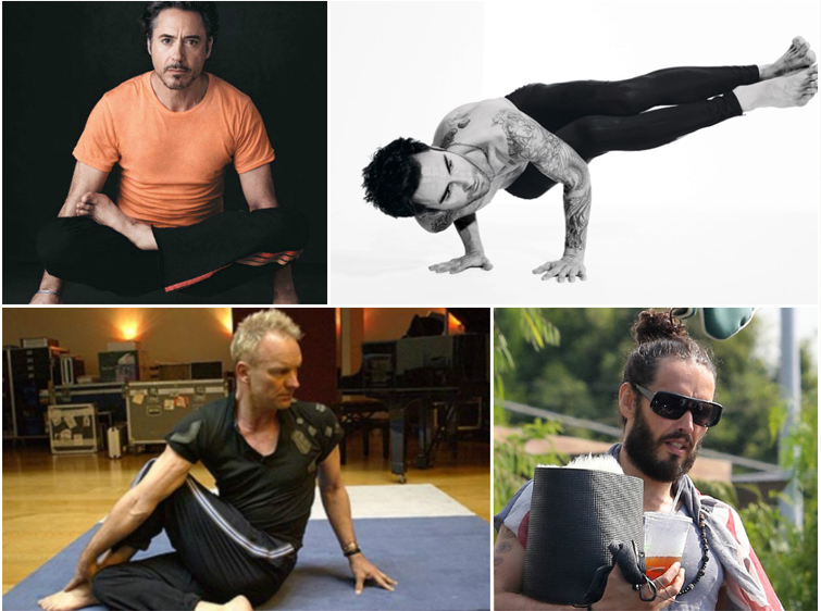 Celebrities practicing Yoga
