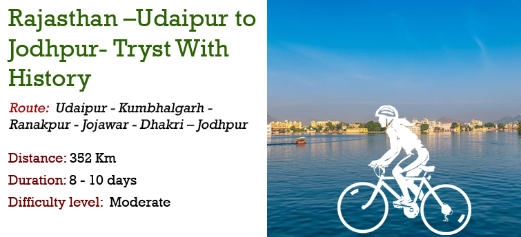 Rajasthan –Udaipur to Jodhpur Cycling