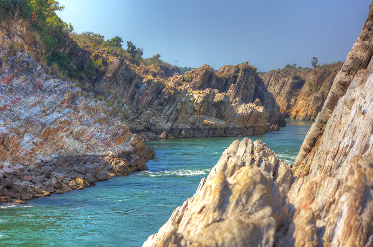 Marble Rocks in Bhedaghat