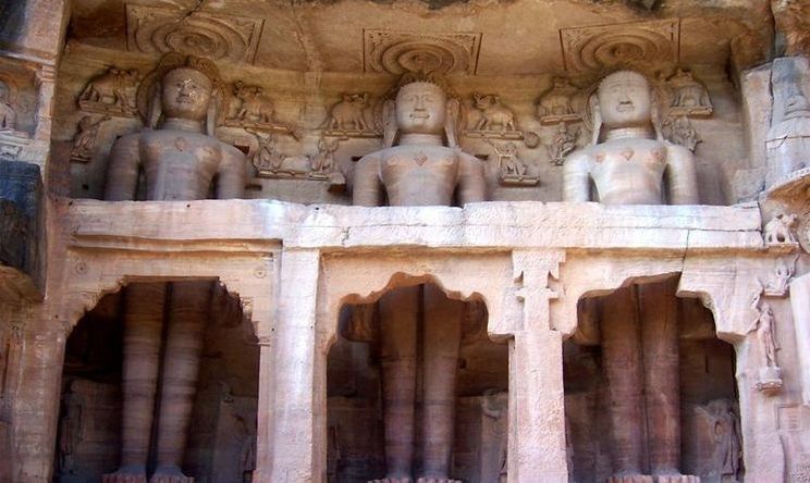 Jain rock sculptures