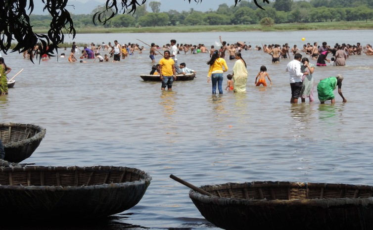 Cauvery water front at Talakad