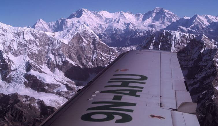 Flight over Mount Everest
