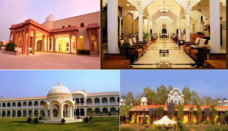 Collage of Hotels of Orchha