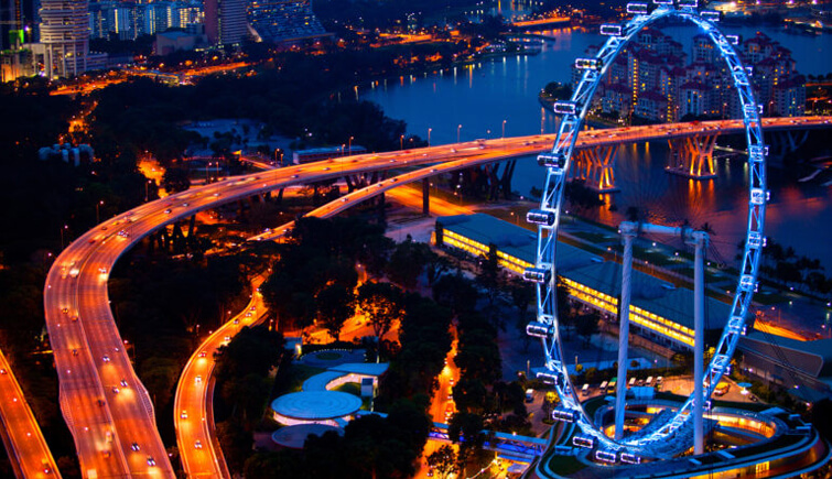 Dining at Singapore Flyer