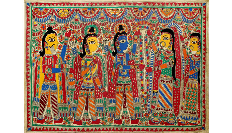 Madhubani painting famous painting of bihar