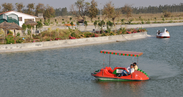 Boating at Niramayam Naturopathy Center Patanjali