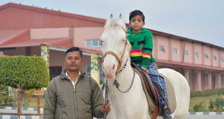 Horse Riding at Niramayam Naturopathy Center Patanjali