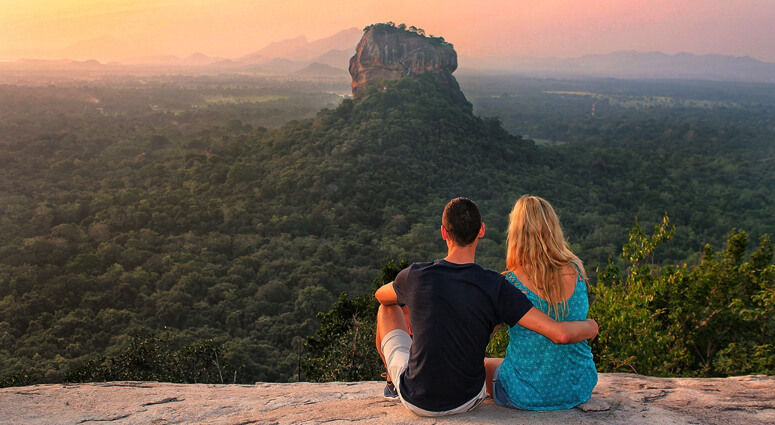 Couple relaxing in Sri Lanka