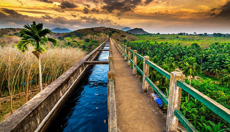 Mathur Aqueduct Kanyakumari