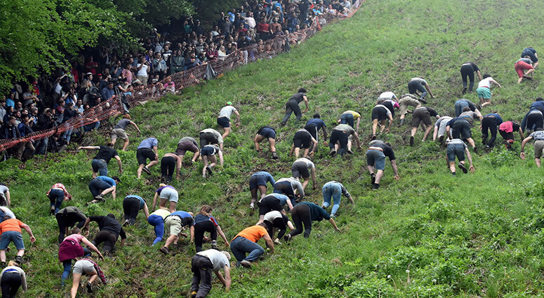 Cooper Hill Cheese Rolling Gloucester England