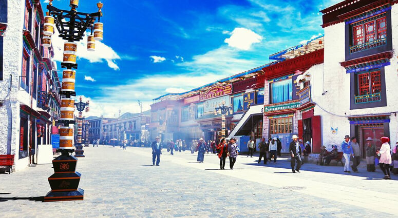 Barkhor Street in Tibet