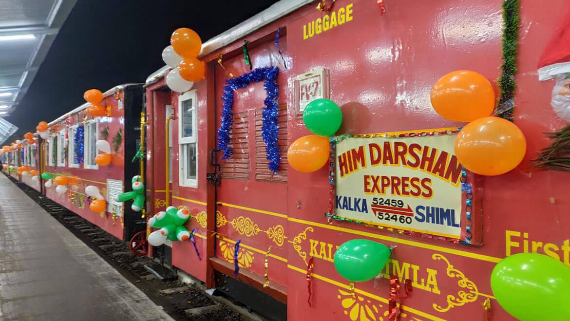 Indian Railways Introduced Glass-Enclosed Him Darshan Express on Kalka-Shimla Route 