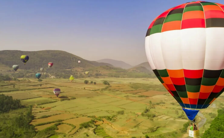 hot air balloon safari in india