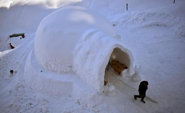 Snow Igloo in Kashmir