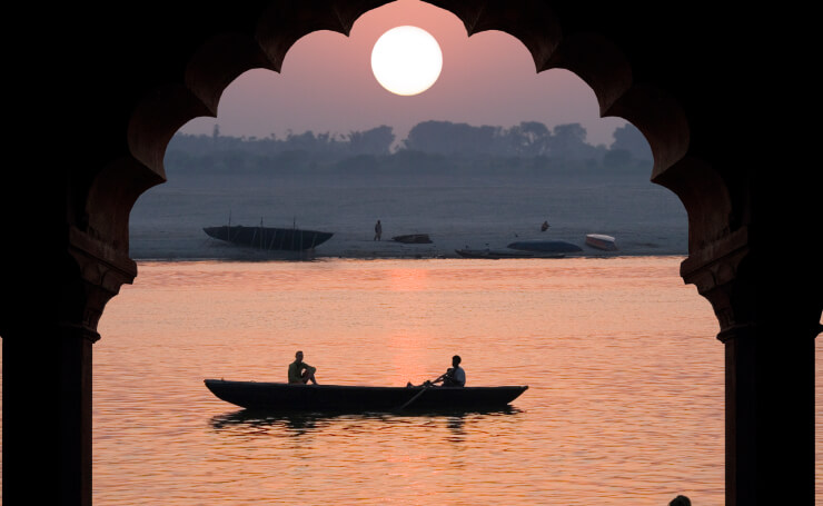 Holy River Ganges in Varanasi