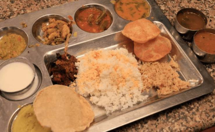 Lunch at Andhra Bhawan