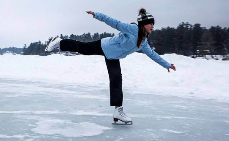 Ice Skating in Kashmir