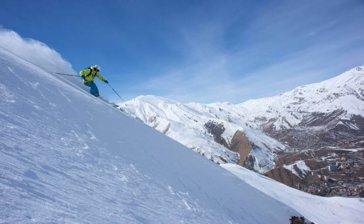 Skiing in Kashmir