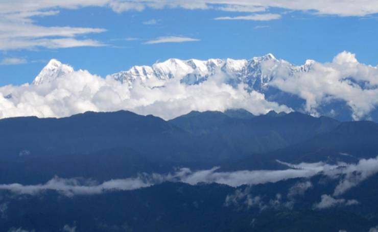 Himalaya View from Snow-View