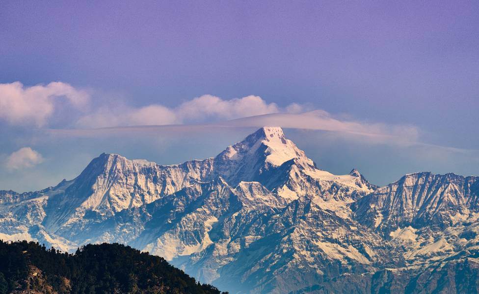 Himalayan Peak View from Mukteshwar