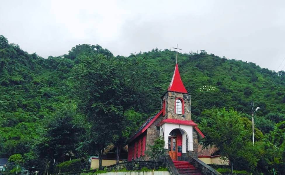 Church at Naga Heritage Village Kisama Nagaland