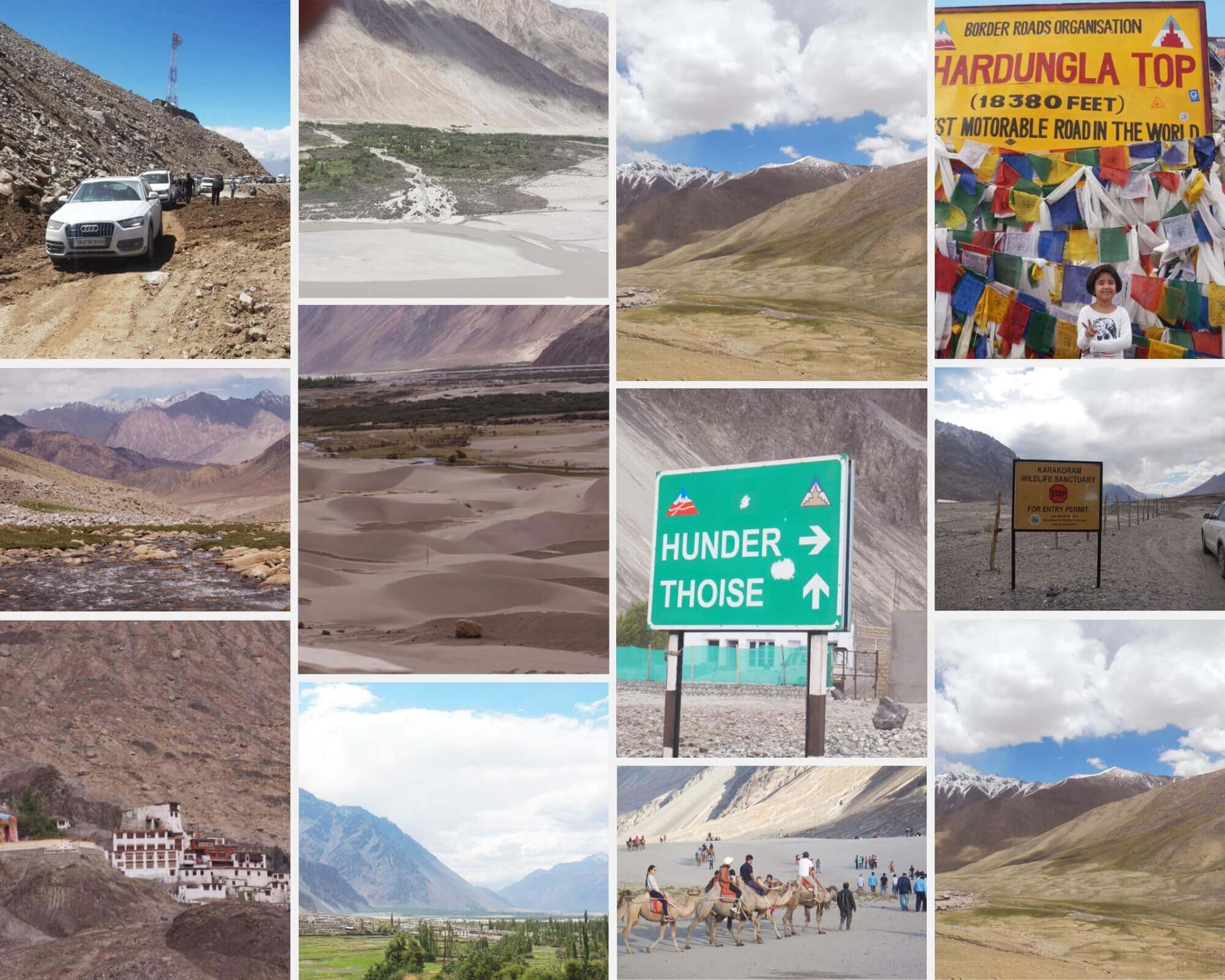 Leh to Nubra Valley Road Trip Sightseeing