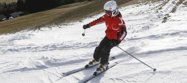 Skiing in Phuni in Lachung Sikkim