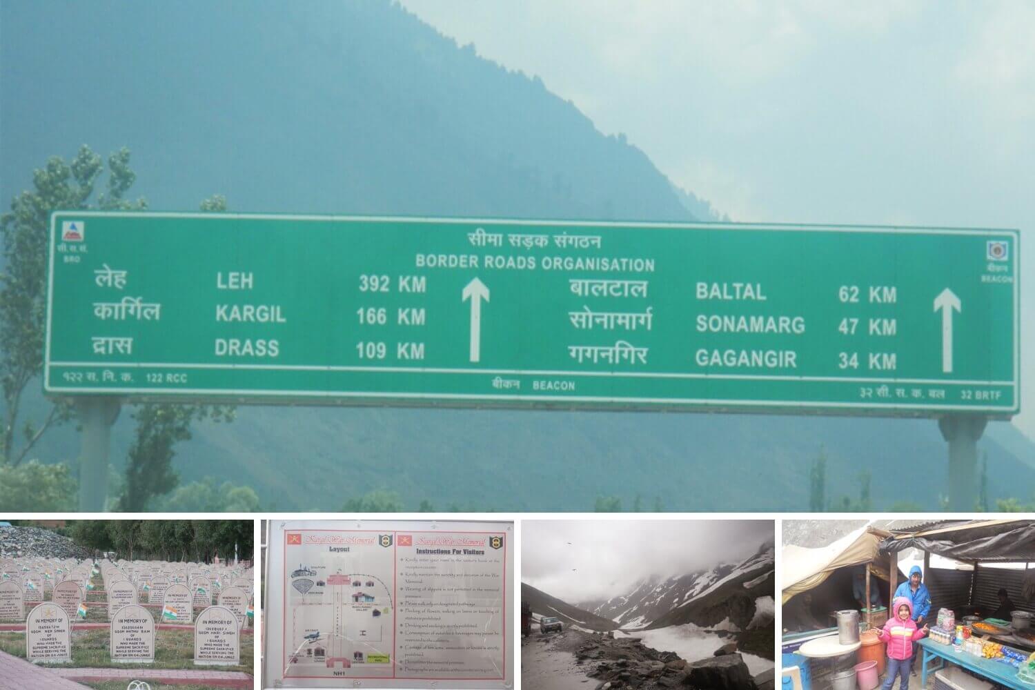 Srinagar to Kargil Road Trip Sightseeing