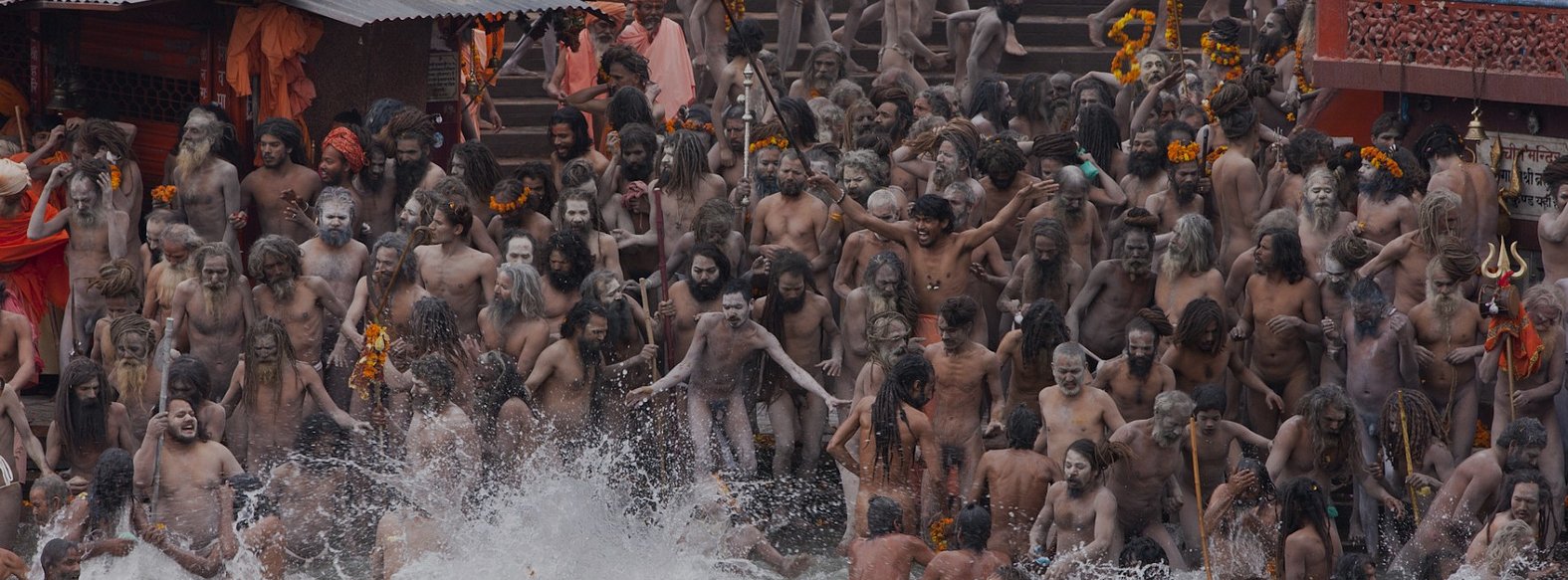 Bathing at Kumbh Mela